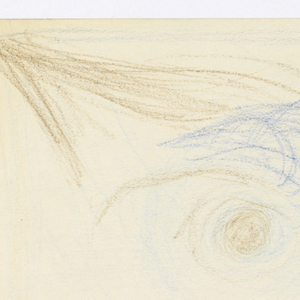 Drawing, Design for Woven Textile "To Lisa, Perry & Wytou, To All Things Blue", 1950–76