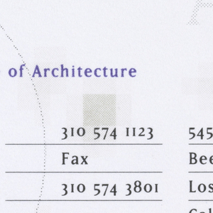Business Card, SCI-Arc, ca. 1980