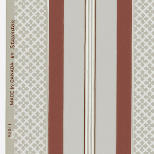 Sidewall, Trellis Stripe, 1936–50
