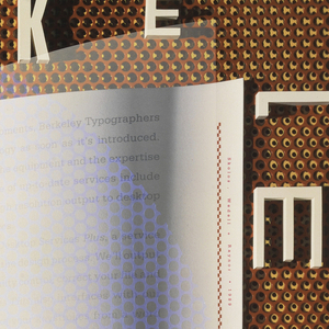 Poster, Berkeley Typographers, 1989