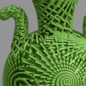 Tall Green Bloom Urn, 2012