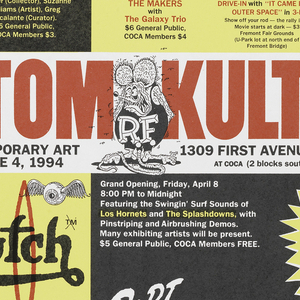 Poster, Kustom Kulture, Center on Contemporary Art (COCA), Seattle, WA, 1994