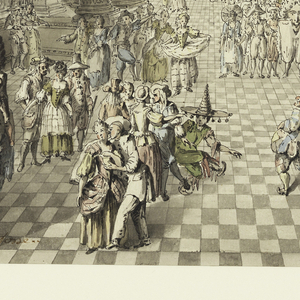 Drawing, View of Masquerade Ball, 1770–80