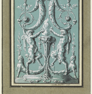 Drawing, Panel of Arabesques for the Hôtel de Salm, Paris, 1785