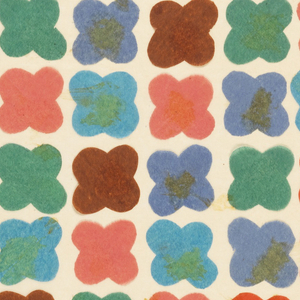 Collage, Design for Textile-Quatrefoil, Series #625-630, 1954