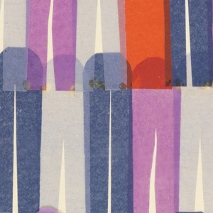 Collage, Design for Printed Textile-Clothespins, 1957–59
