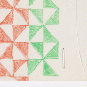 Drawing, Design for Textile-Inventory Card, 1952–69