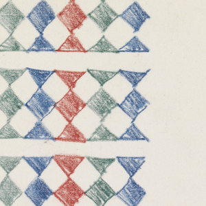 Drawing, Design for Textile-Inventory Card, 1952–69