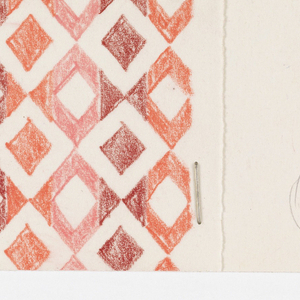 Drawing, Design for Textile-Inventory Card, 1952–69