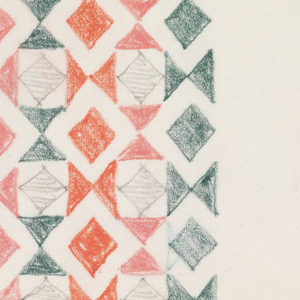 Drawing, Dsign for Textile-Inventory Card, 1952–69