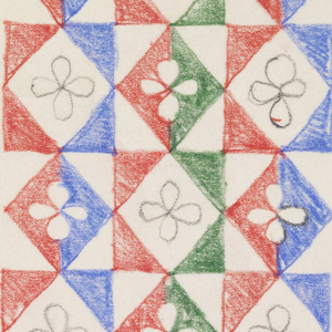 Drawing, Design for Textile-Inventory Card, 1952–69