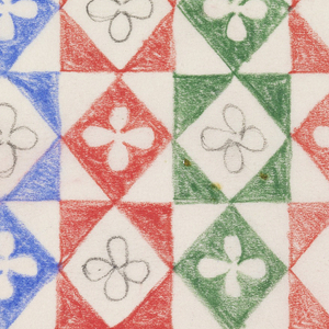 Drawing, Design for Textile-Inventory Card, 1952–69
