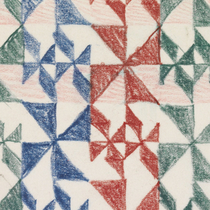 Drawing, Design for Textile-Inventory Card, 1952–69