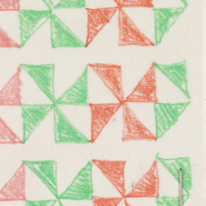 Drawing, Design for Textile-Inventory Card, 1952–69