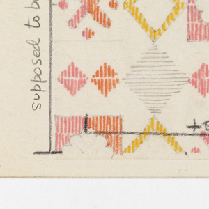 Drawing, Design for Textile-Inventory Card, 1952–69