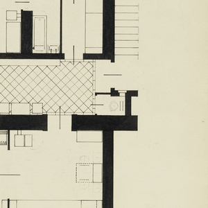 Drawing, Floor Plan for an Apartment with Four Rooms, 1933–39