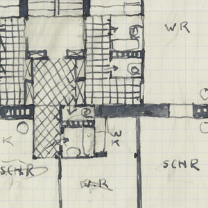 Drawing, Malfattigasse 31 (Floor Plan), 1950s