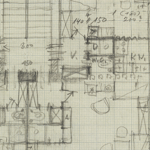 Drawing, Malfattigasse 31 (Floor Plan), 1950s