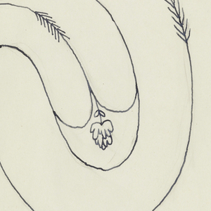 Drawing, Design for Ornament (Swirl with Floral Motifs), 1950s