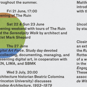 Mailer, New Institute Mailer, 2013
