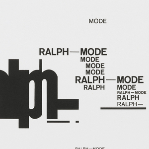 Poster, Blatt 1, 1962 Ralph Mode, 1971