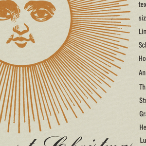 Print, Advertisement, Lindenmeyr Schlosser Holiday Announcements, 1961