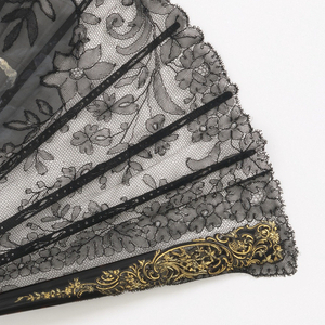 Pleated Fan And Case, ca. 1895