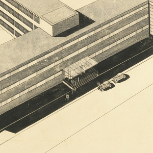 Print, Design for a Professional School, Hagen, Westphalia, Germany, 1929