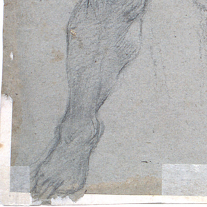 Drawing, Studies of a male nude, 1650–75