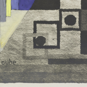 Drawing, Carpet Design: Geometric Pattern, ca. 1928