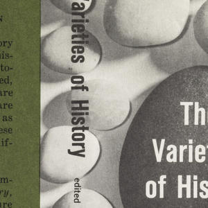 Book Cover, The Varieties of History: from Voltaire to the Present, 1957