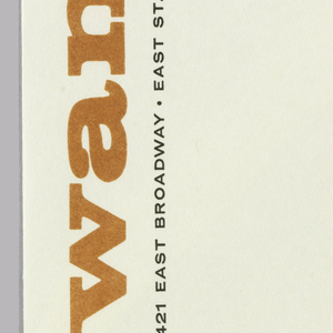 Envelope, WAMV, 1959
