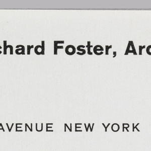 Label, Philip Johnson and Richard Foster, Architects, 375 Park Avenue, New York, NY, 1967