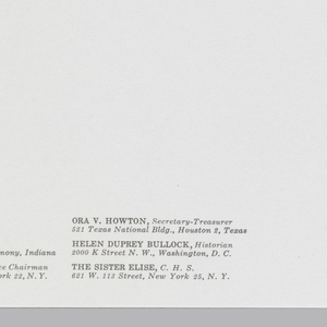 Letterhead, Robert Lee Blaffer Trust, New Harmony, IN, 1958