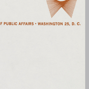 Letterhead, Federal Aviation Agency News, Washington, D.C., 1962