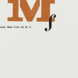 Envelope, Meridian Fiction, 12 East 22nd Street, New York, NY, 1959