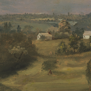 Drawing, View of the Catskills from the Hudson River Valley, ca. 1844