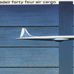 Poster, Canadair forty four air cargo, General Dynamics, ca. 1960