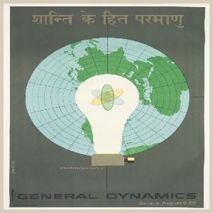 Poster, Atoms for Peace, General Dynamics, 1955