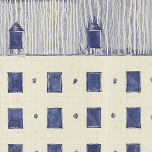 Drawing, Haus Heiligenstädterstr. (Façade Elevation), 1952–54