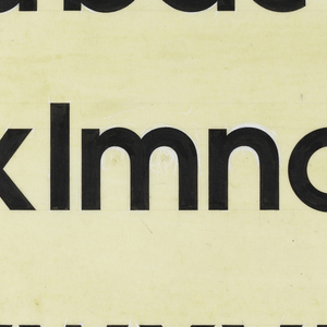Drawing, Drawing for the Avant Garde Font: Lowercase, 1967