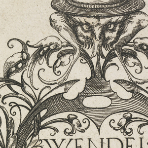 Print, Title plate, from Die Folge der phantastichen Scmucksträße (Suite of Fantastic Ornamental Bouquets), 1614