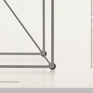 Poster, "Secondo" Armchair, Mario Botta Collection/ ICF, Alias, 1982