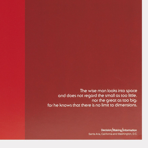 Poster, The wise man looks into space..., ca. 1978