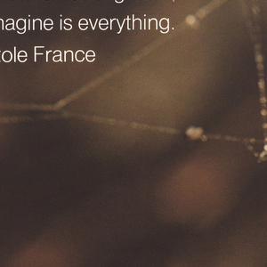 Poster, IBM / To know is nothing at all; to imagine is everything.
