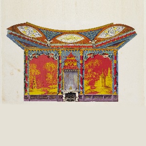 Drawing, Design for the West Wall of the Music Room, for Brighton Pavilion, Brighton, England, ca. 1817