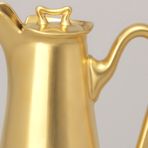 Healey Gold Chocolate Pot And Lid, ca. 1893