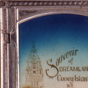 "Dreamland, Coney Island" Matchsafe, ca. 1910