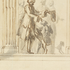 Drawing, Doorway, Loggia, Ground Floor, Villa Albani, Rome, Italy, ca. 1780