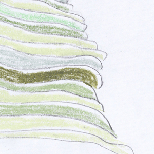 Drawing, Aqua Tower, Chicago, Illinois, USA: Study Exploring Chromatic Strata, ca. 2005